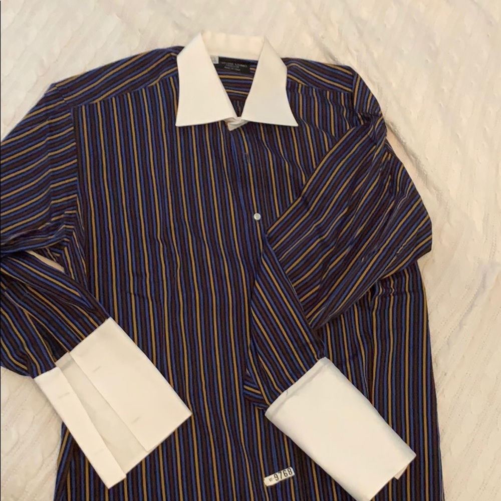 Men’s button down long sleeve 100% Cotton shirt